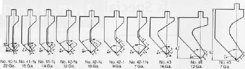 Betenbender Optional Tooling- Gooseneck Punches for your pressbrake