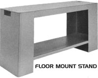 Optional floor mount stand for roper whitney's  manual roll machines