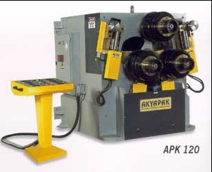 Akyapak Model APK 120 Profile Roll Bending Machine | akyapak profile roll bending machine