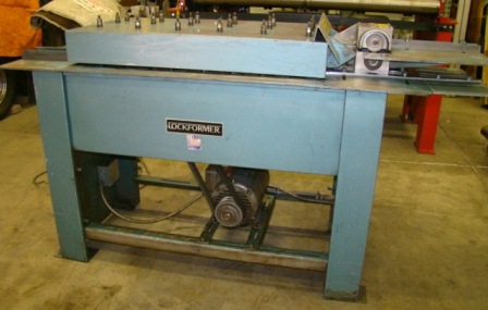 front view-used lockformer triplex cleatformer rollformer