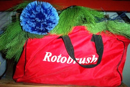 used roto brush accessories - including hoses and cleaning brushes for your roto brush duct cleaner 